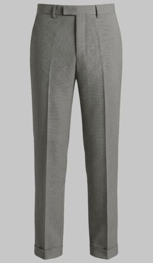 Dress Pants: Textured Birdseye Pattern Trousers – Imported Leftover