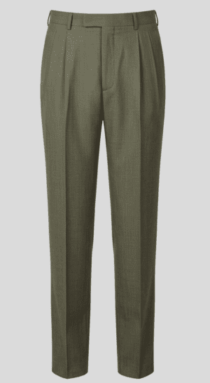 Dress Pants: Deep Olive Modern Trousers – Imported Leftover