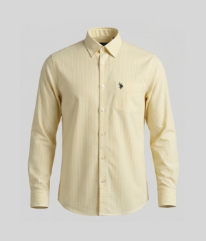 Formal Shirt: Slim-Fit Executive Lemon-yellow – Imported Leftover