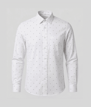 Formal Shirt: Evening White Self Semi-Formal – Imported Leftovers